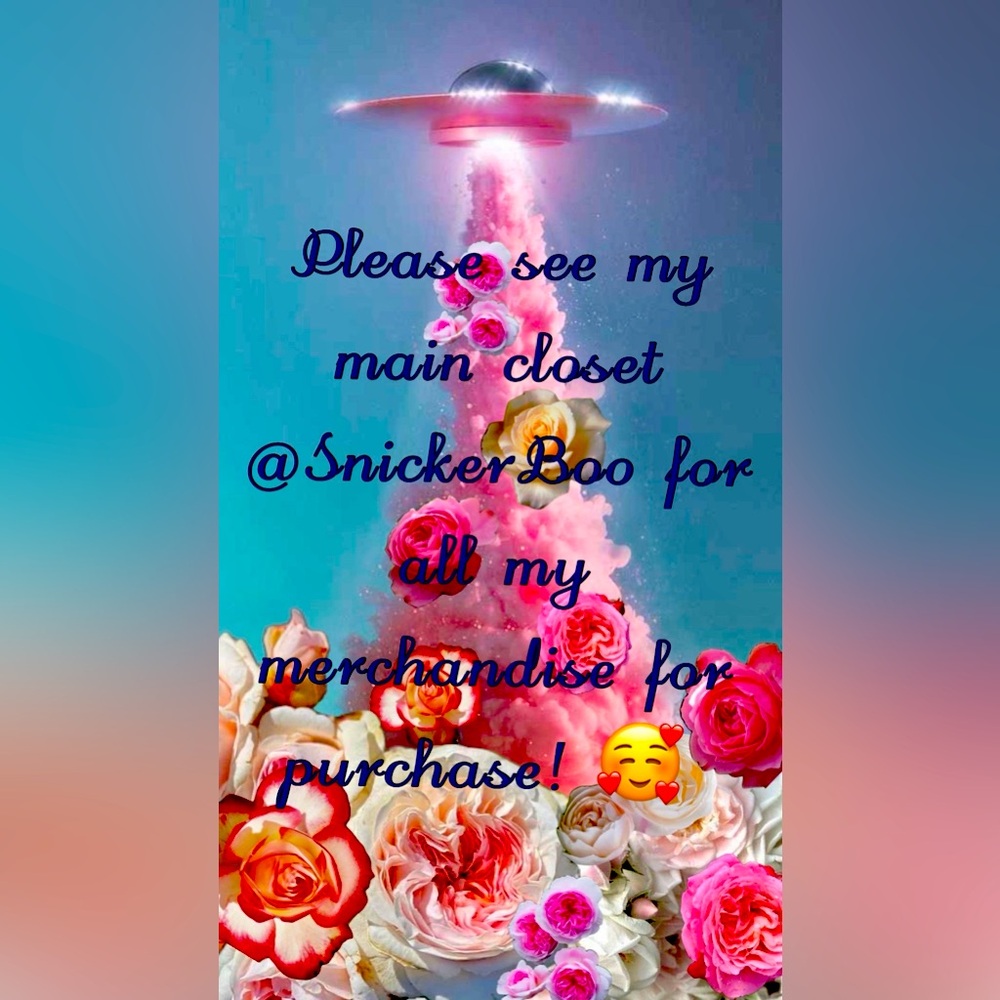 My selling closet is @SnickerBoo